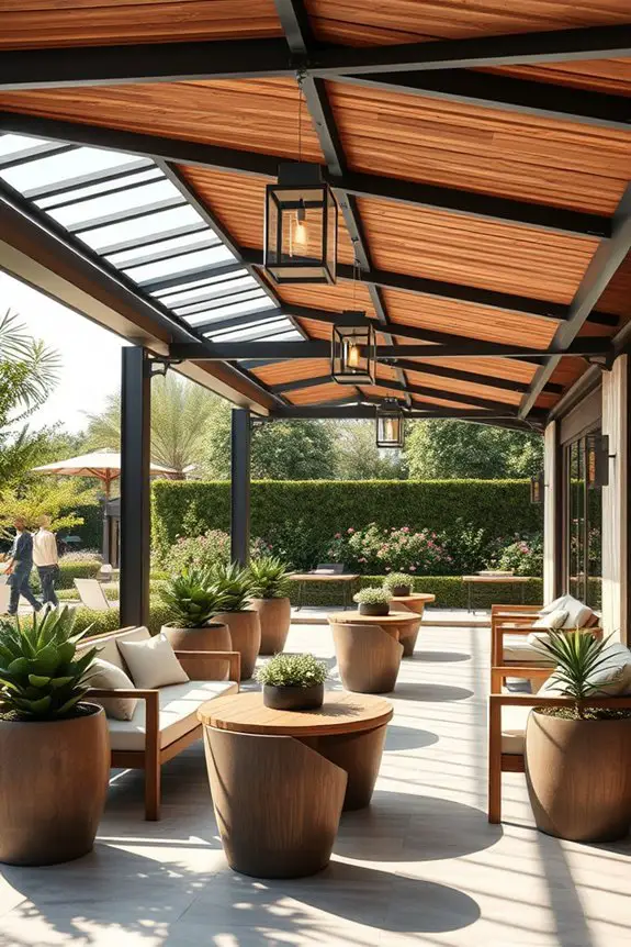 cozy outdoor lounge retreats