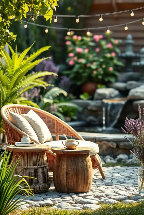 cozy outdoor relaxation spaces