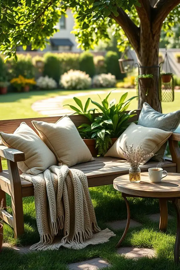 cozy outdoor seating areas