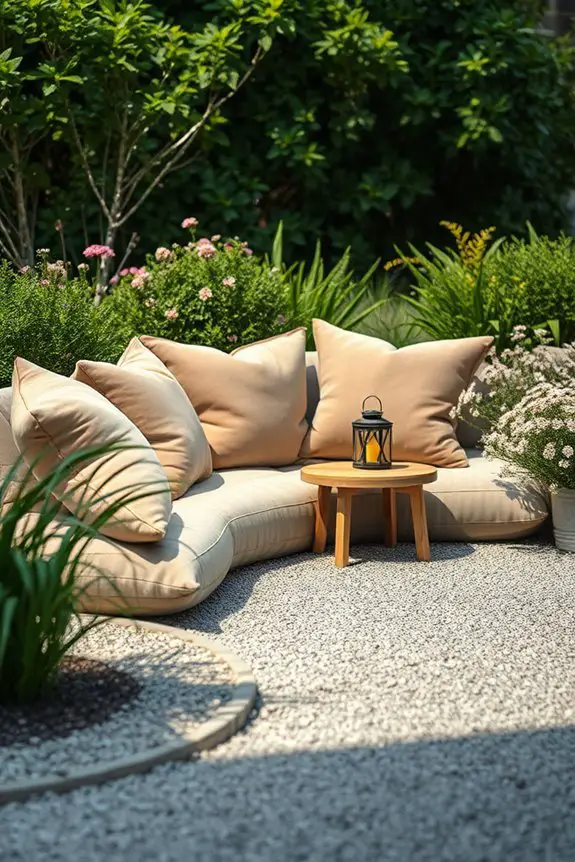 cozy outdoor seating nook