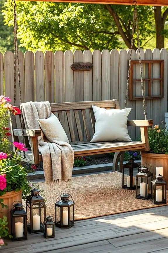 cozy outdoor seating oasis