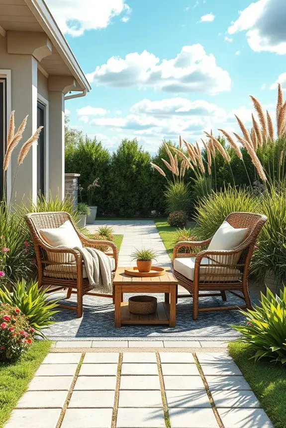 cozy outdoor seating retreat