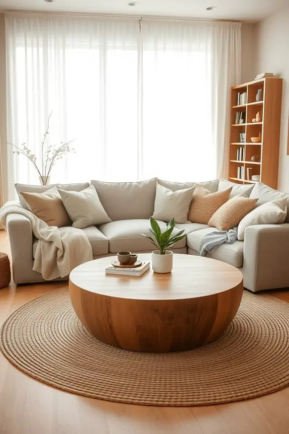 cozy oversized cushion decor