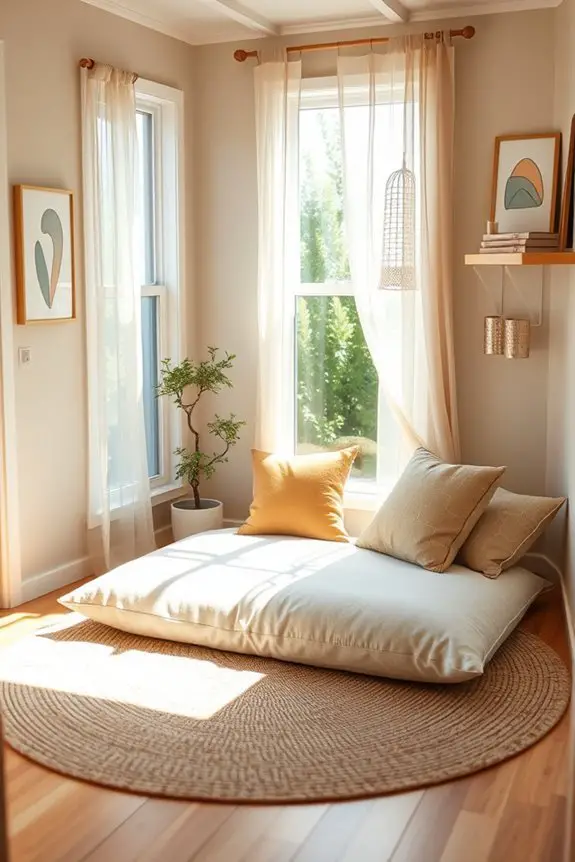 cozy pet friendly meditation space