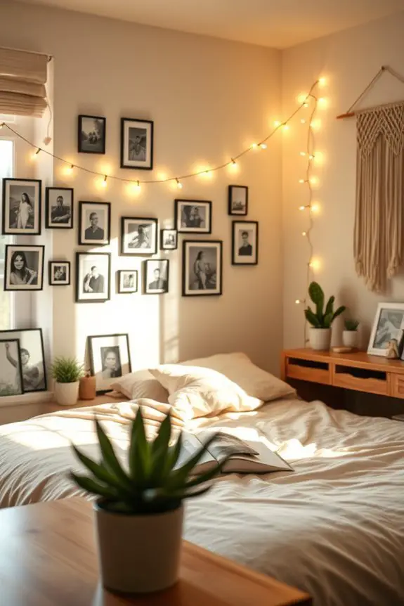 cozy photo string lights