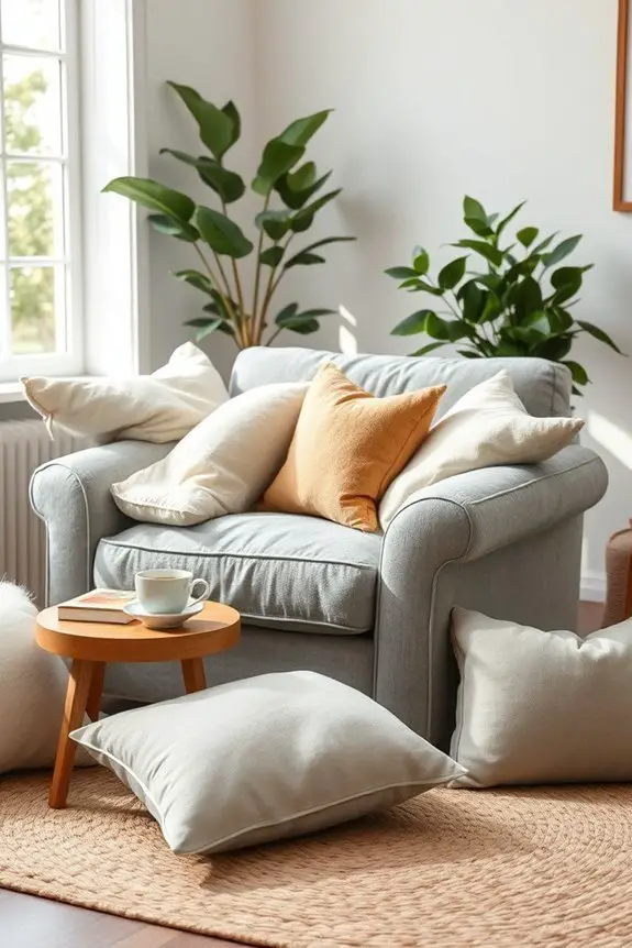 cozy pillows for comfort