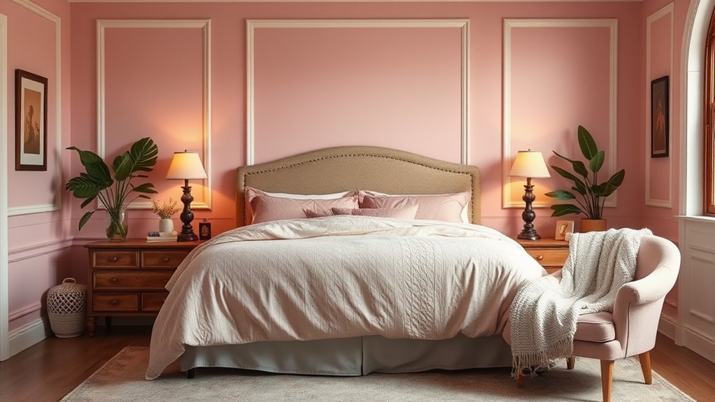 cozy pink bedroom inspiration