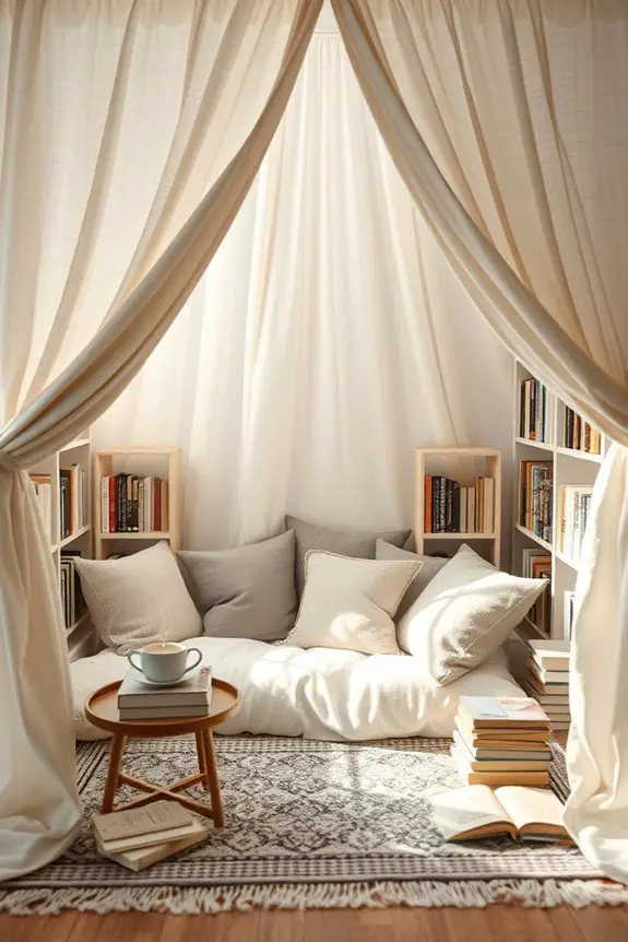 cozy playful reading retreat