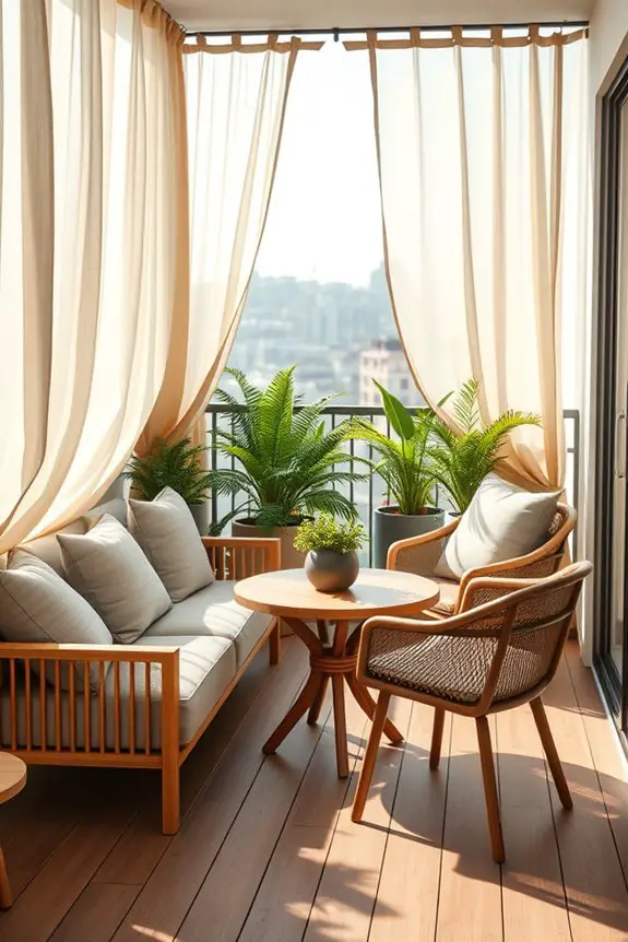 cozy privacy with outdoor curtains