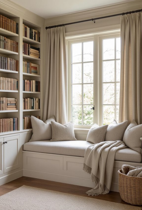 cozy private reading nook