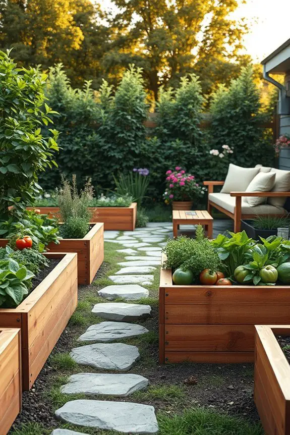 cozy raised bed seating