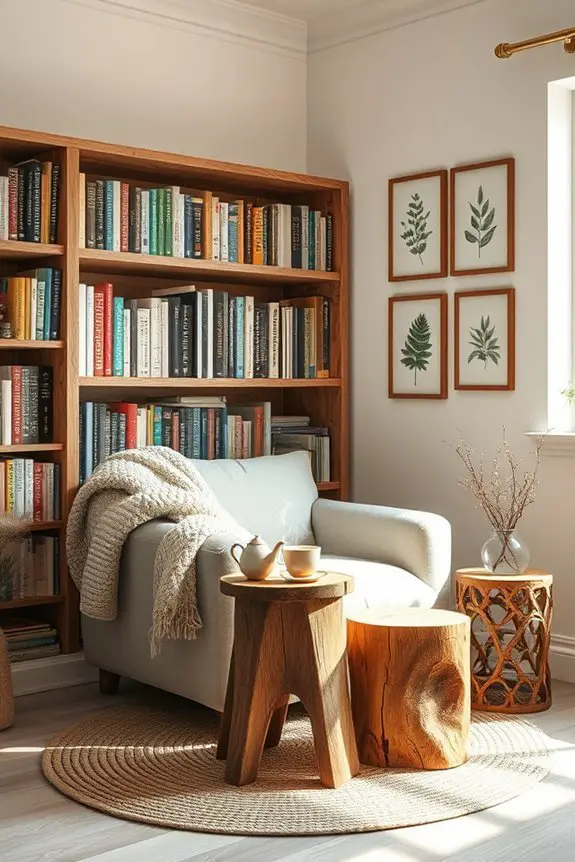 cozy reading corner creation