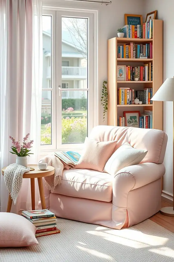 cozy reading corner creation