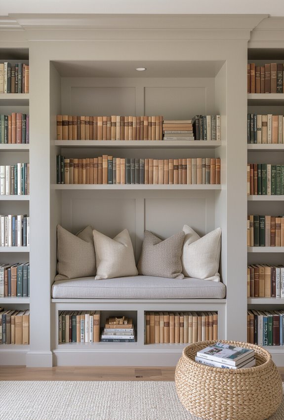 cozy reading corner setup