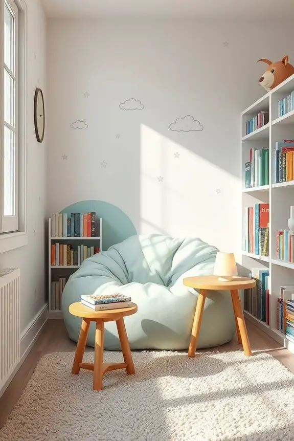 cozy reading nook creation