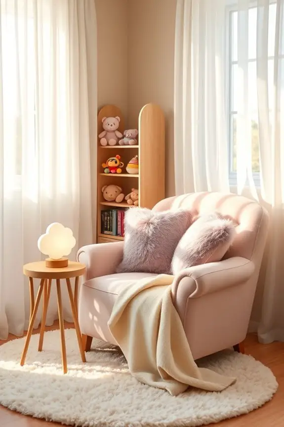 cozy reading nook creation