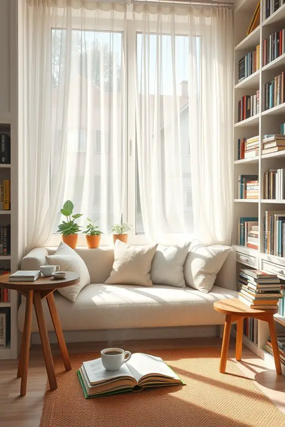 cozy reading nook design