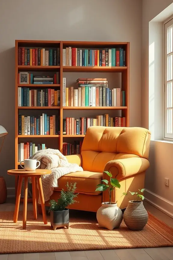 cozy reading nook design