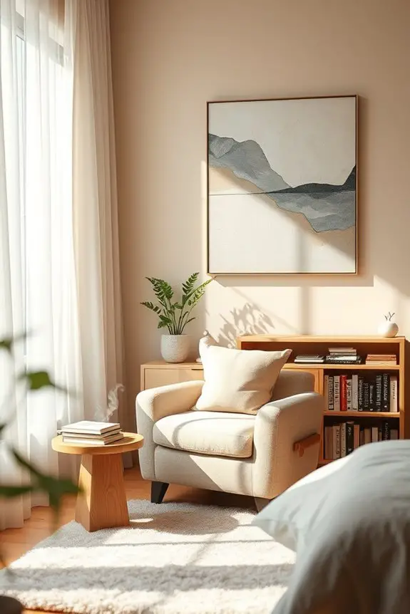 cozy reading nook design
