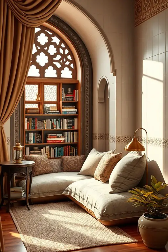 cozy reading nook design