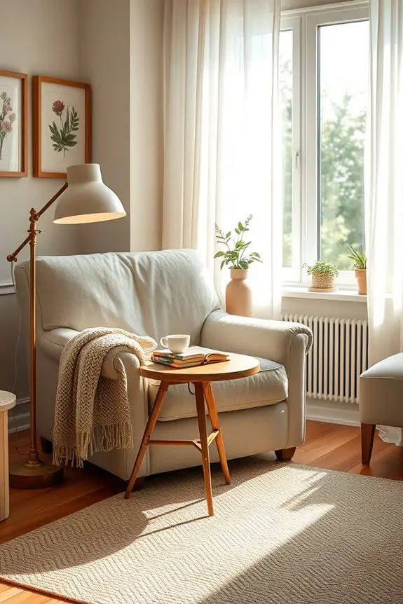 cozy reading nook design