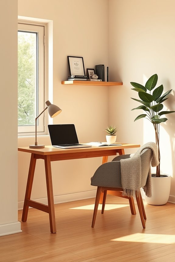 cozy reading nook setup