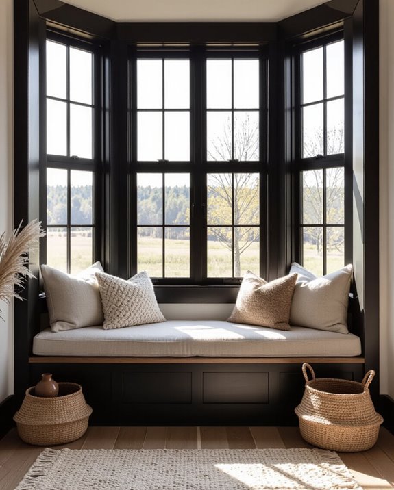 cozy reading nook setup