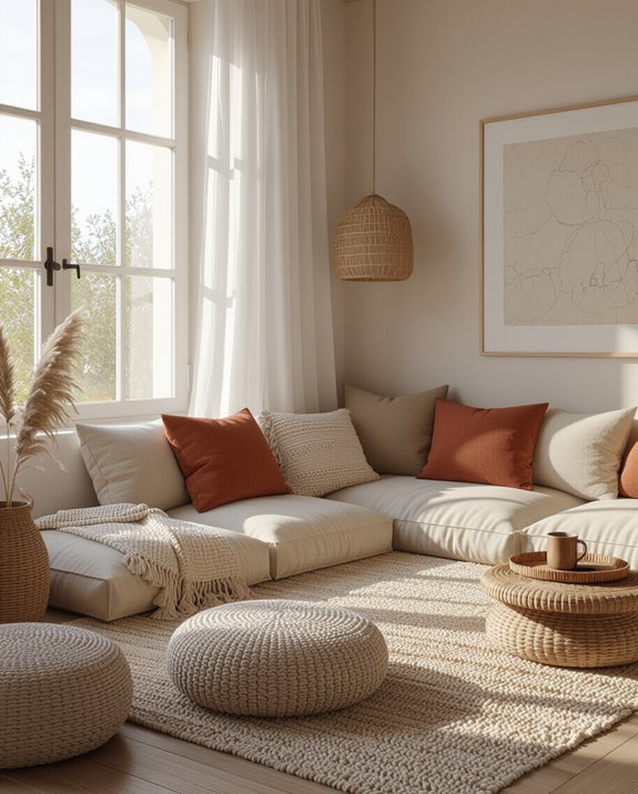 cozy reading nook setup