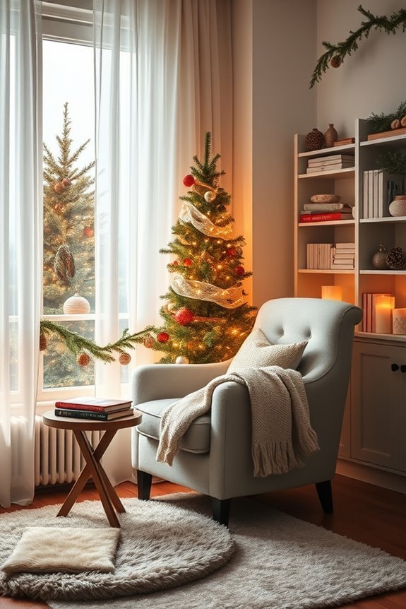 cozy reading nook setup