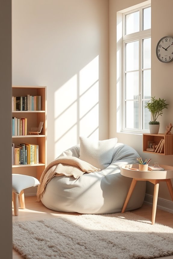 cozy reflection space created