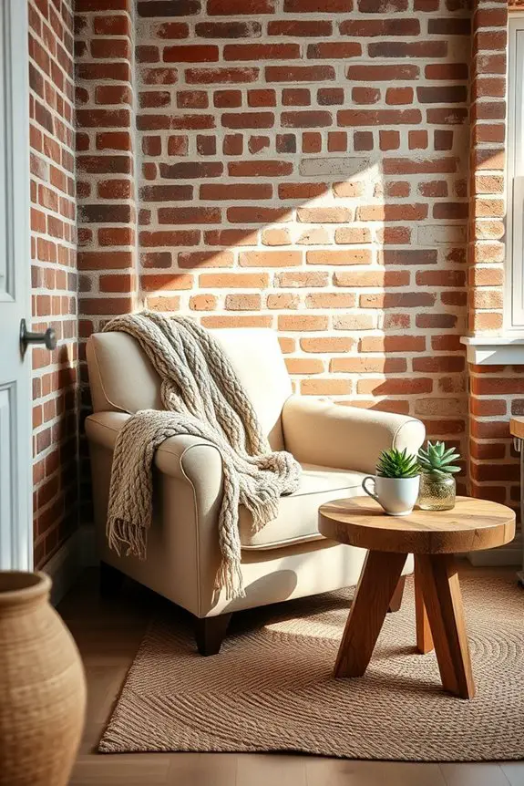 cozy retreat with brick