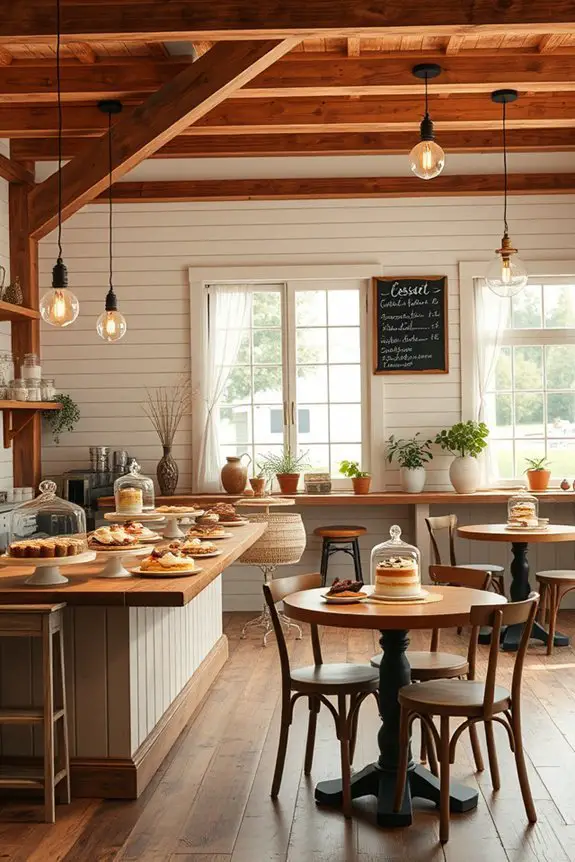 cozy rustic dessert atmosphere