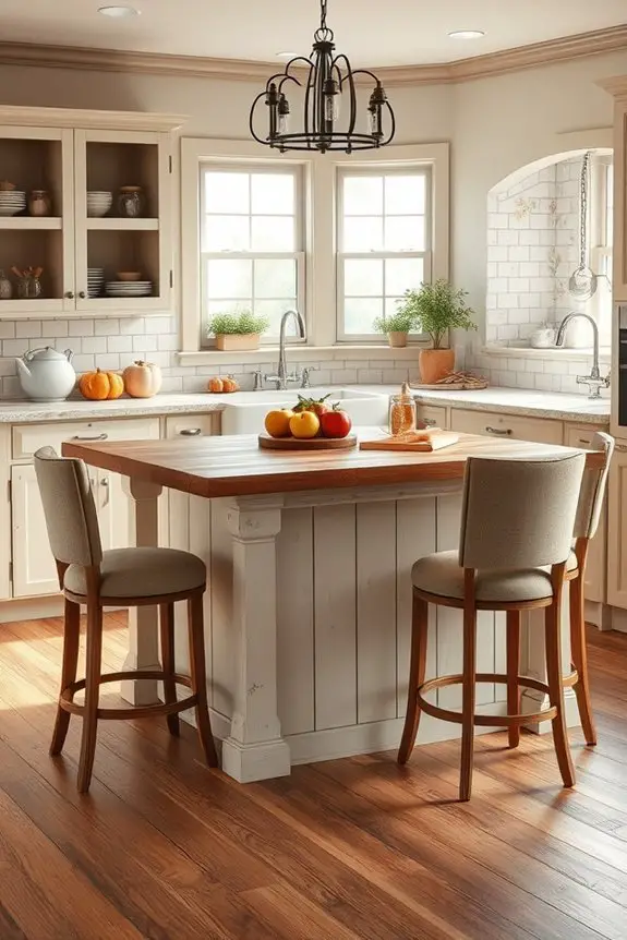cozy rustic farmhouse kitchen