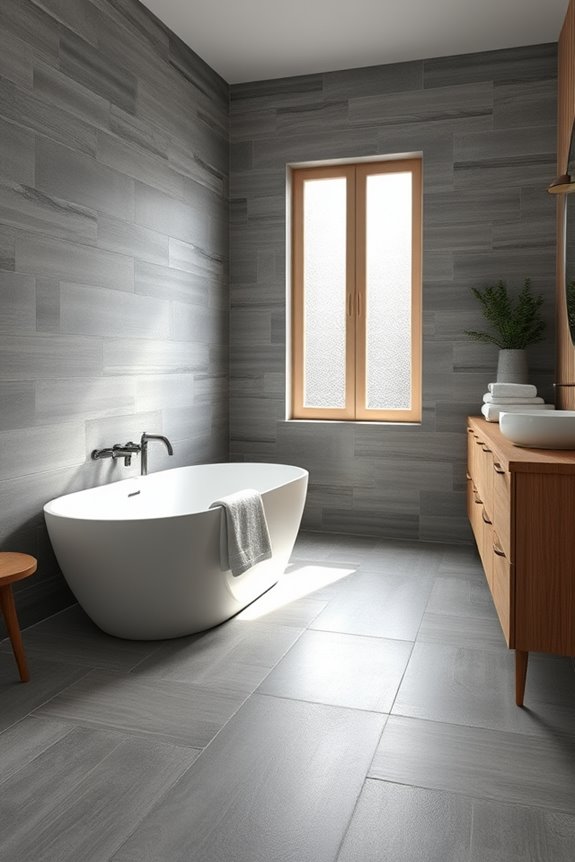 cozy rustic gray tiles