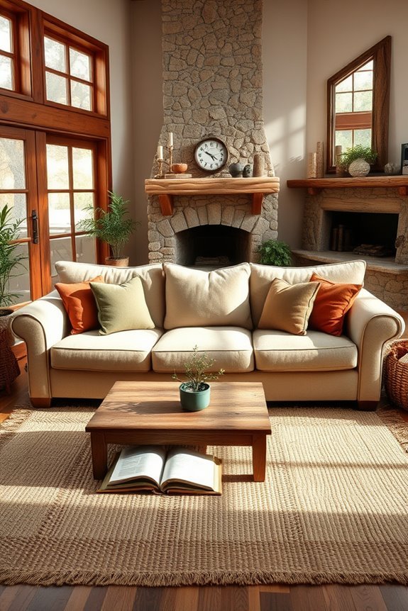 cozy rustic living room