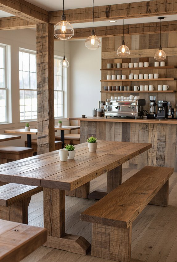 cozy rustic reclaimed wood