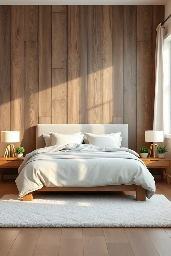 cozy rustic wood paneling