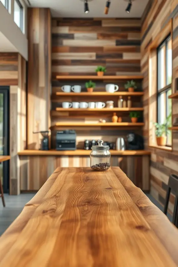 cozy rustic wood paneling
