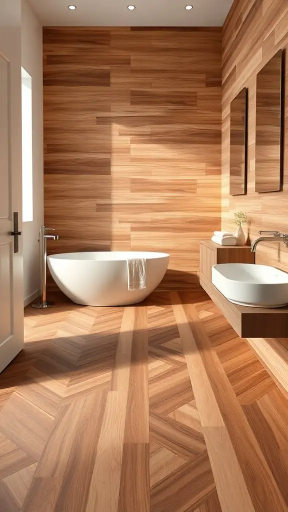 cozy rustic wood tiles