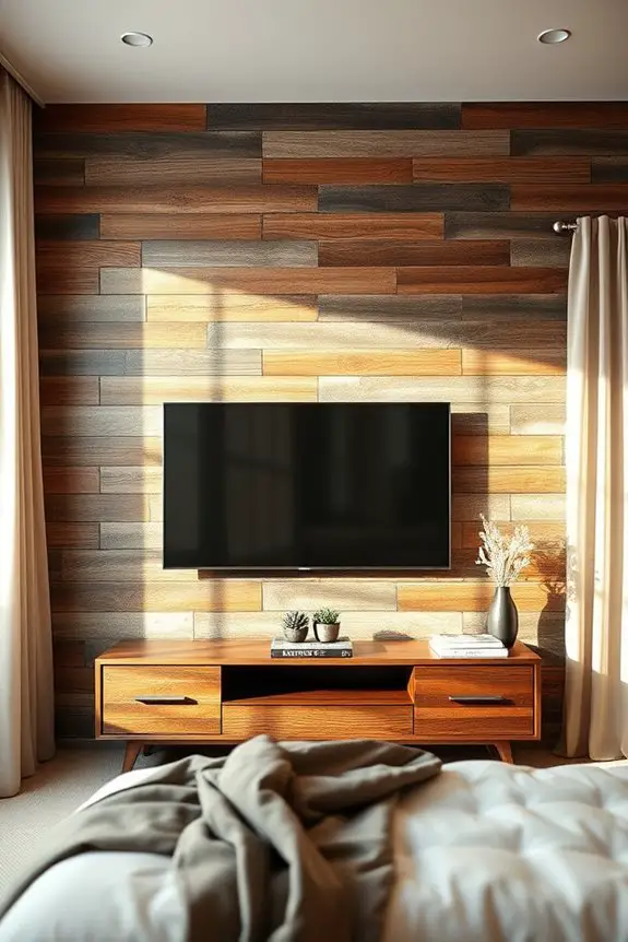 cozy rustic wood wall