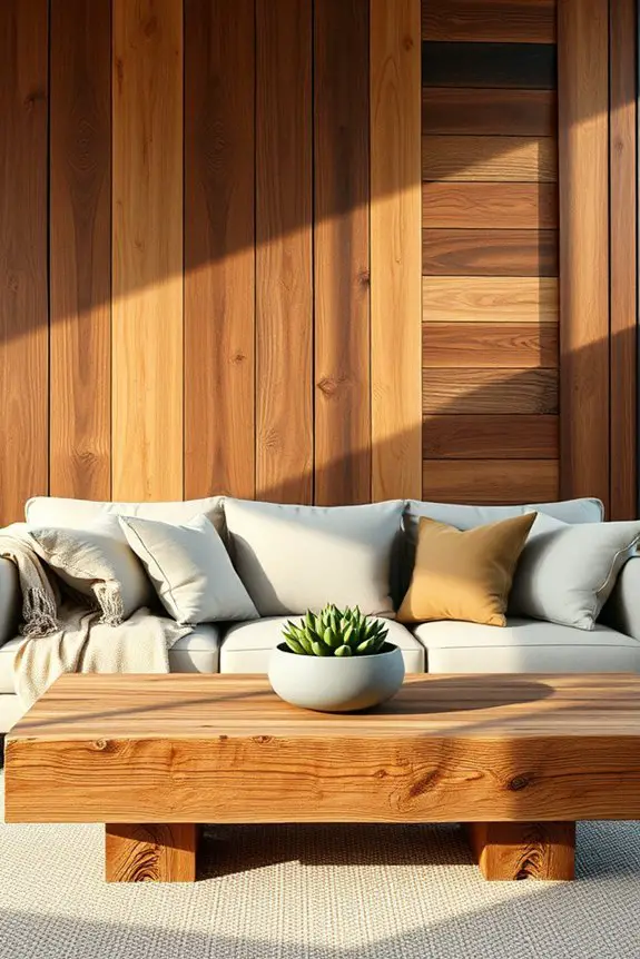 cozy rustic wooden panels