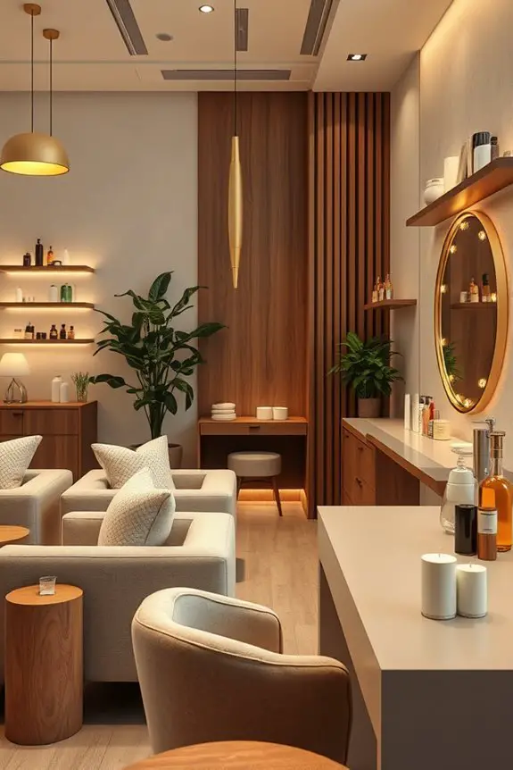 cozy salon ambiance creation