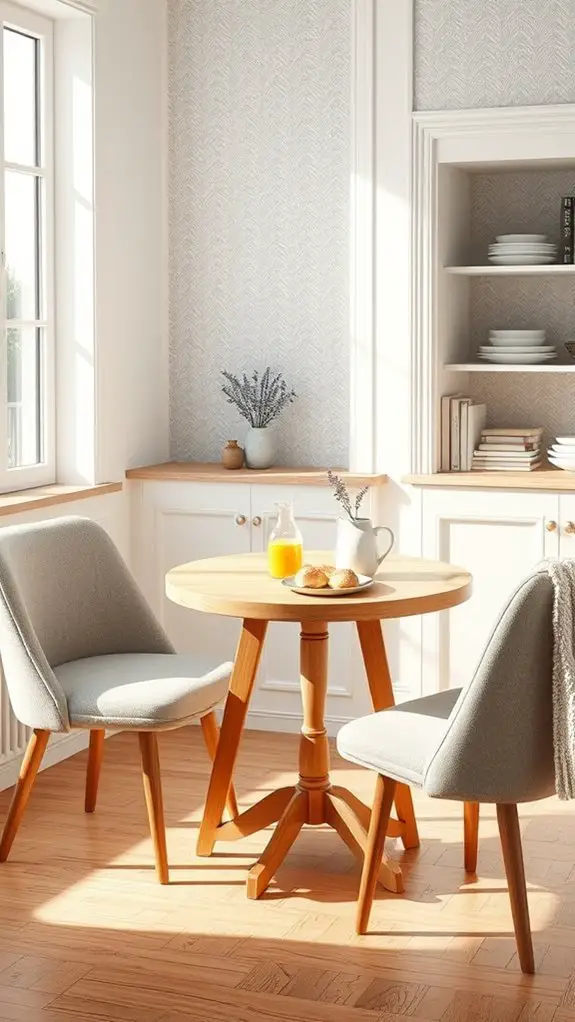 cozy scandinavian breakfast nook