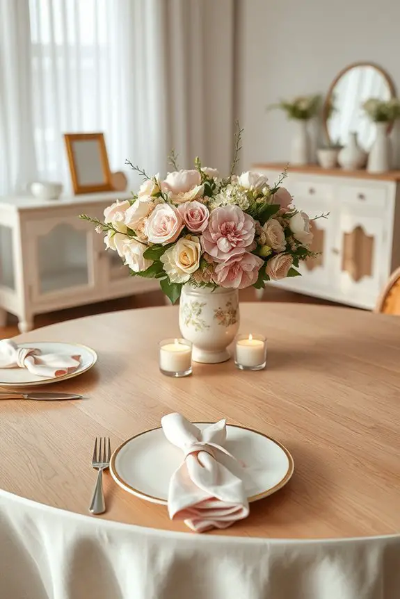 cozy seasonal table decor