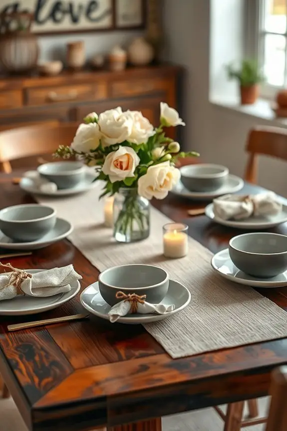 cozy seasonal table settings