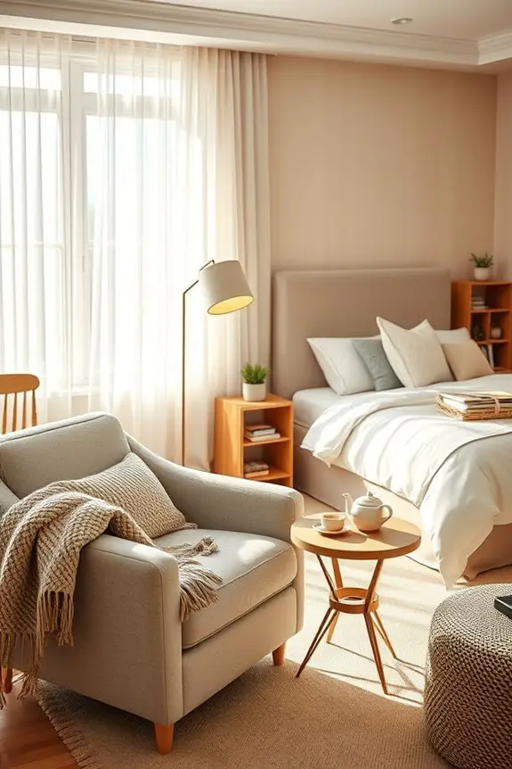 cozy seating enhances relaxation