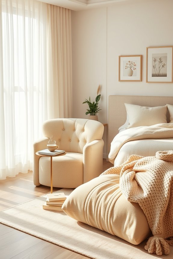 cozy seating enhances relaxation