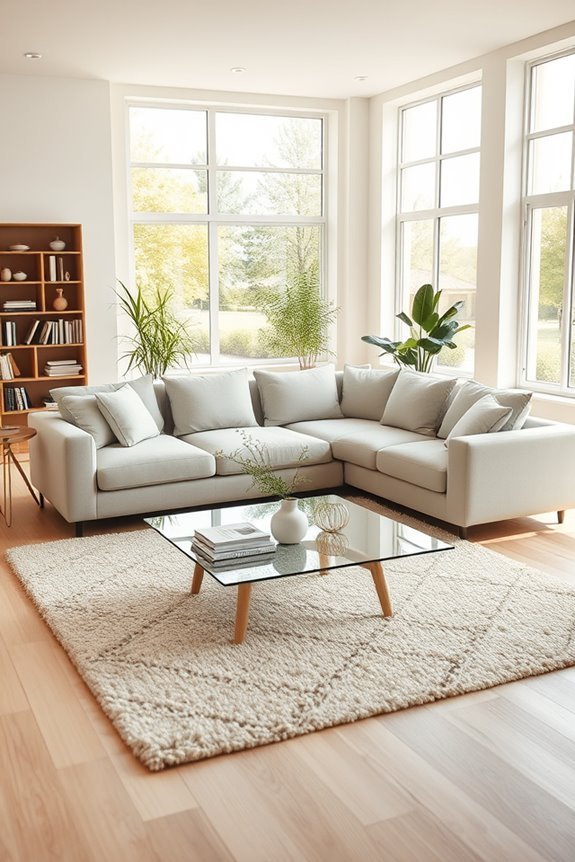cozy sectional sofa arrangements