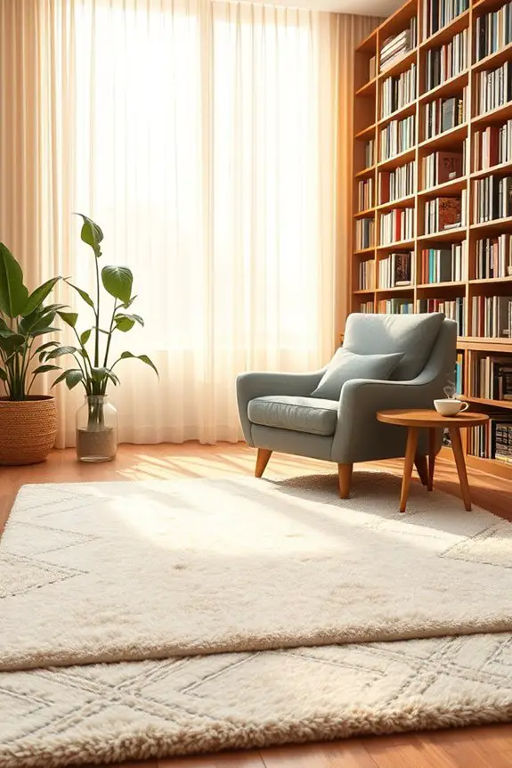 cozy soft rugs enhance comfort