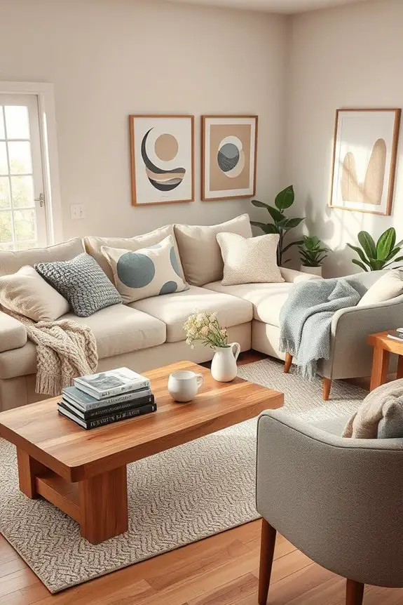cozy soft textile layering